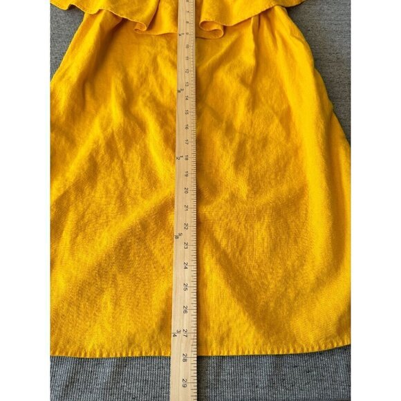 Old Navy Women's Off The Shoulder Yellow Dress Size S - Picture 6 of 9